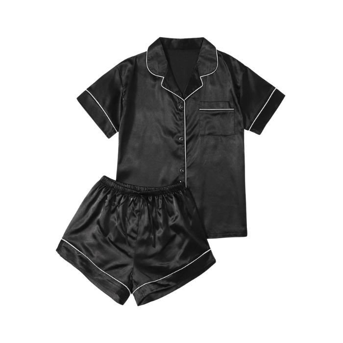 Plain Satin PJ Set