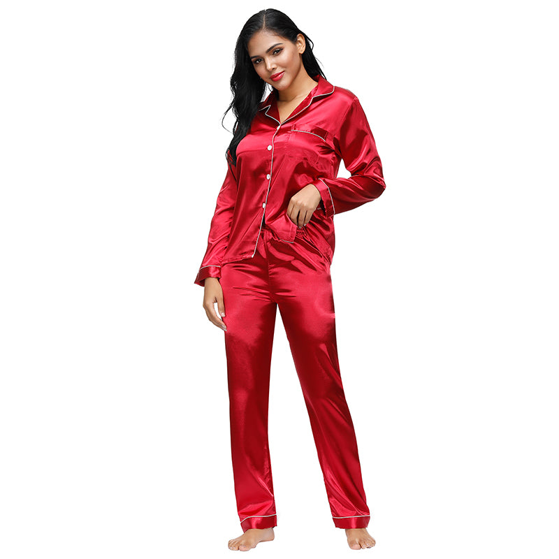 Edendiva's Women Sexy Sleepwear Lace Trim Satin Top Pajama Sets, Shop  Today. Get it Tomorrow!