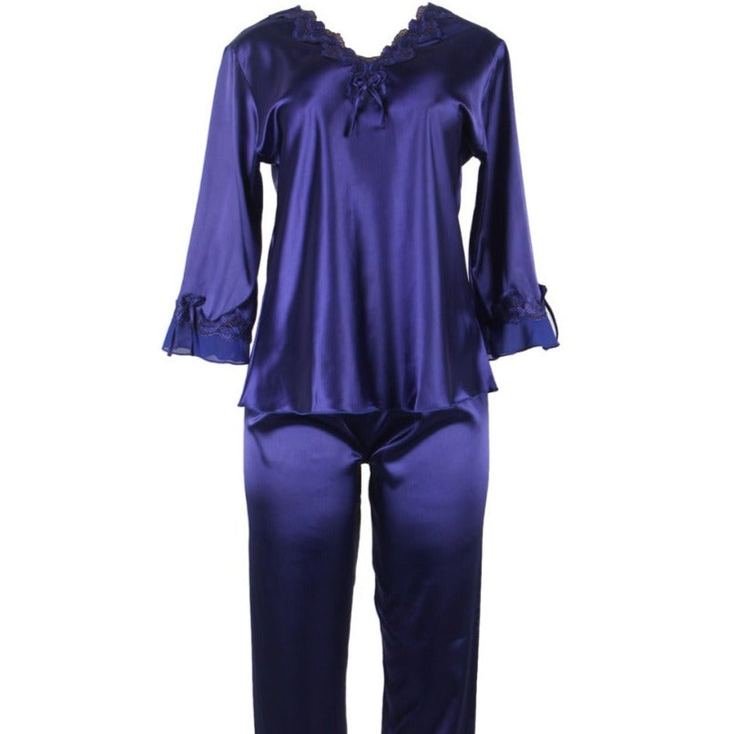 High Quality Long Sleeve Silk Pajama Set