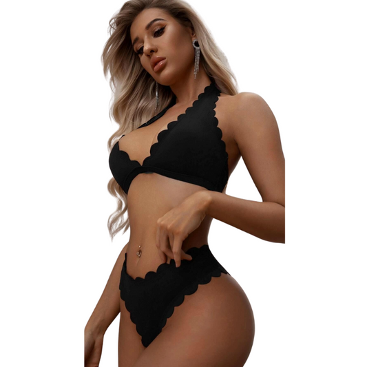 Trim Halter Bikini Set